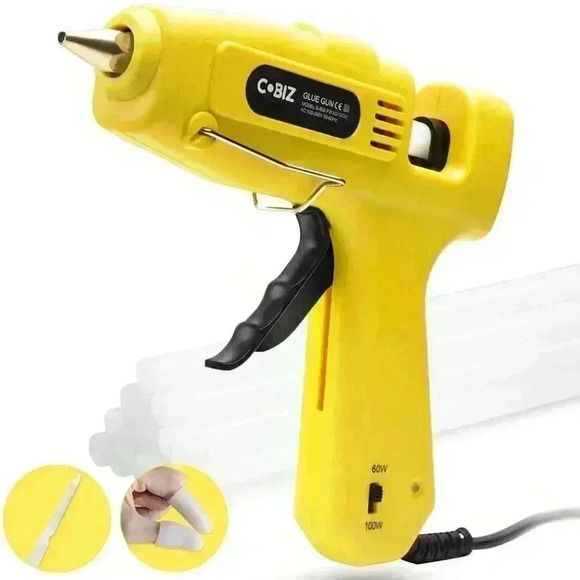Hot Glue Gun High Temp-Cobiz Full Size (Not Mini) 60/100W Dual Power Heavy Duty, - Picture 1 of 10